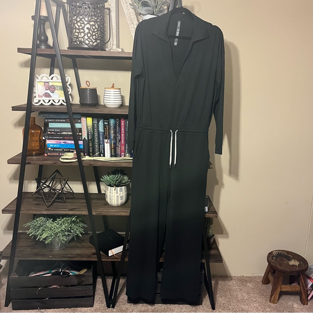 Vuori: Women's Lux Intentions Jumpsuit Black Size M